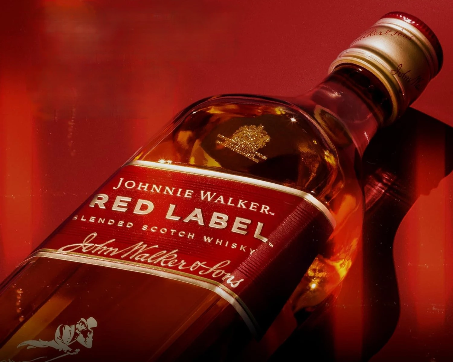 Premium Johnnie Walker Red Label whisky at 104 Liquor Bay Ltd in Edmonton